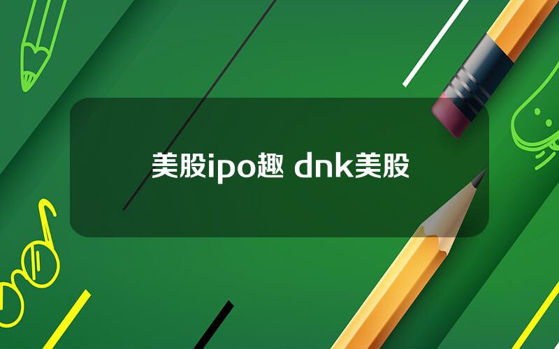 美股ipo趣 dnk美股